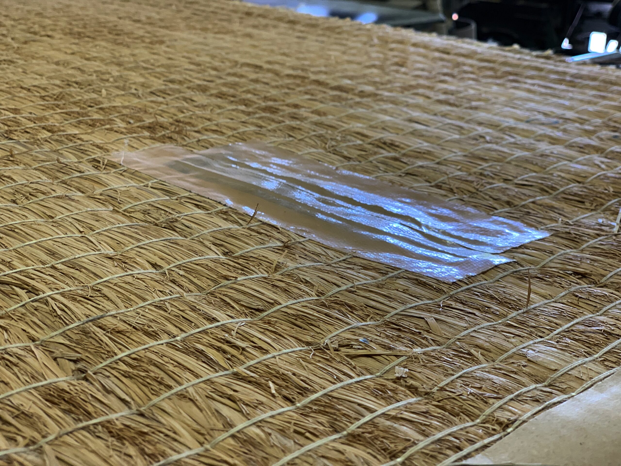 凹みを補修した畳床